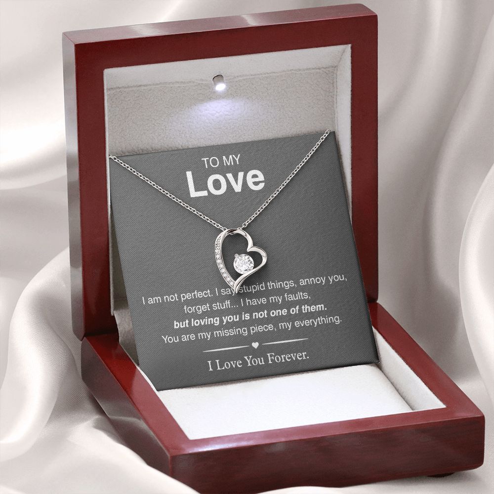 To My Love, You Are My Missing Piece Forever Love Necklace