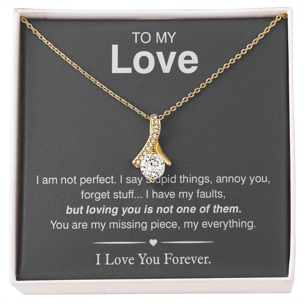 To My Love, You Are My Missing Piece Alluring Beauty Necklace