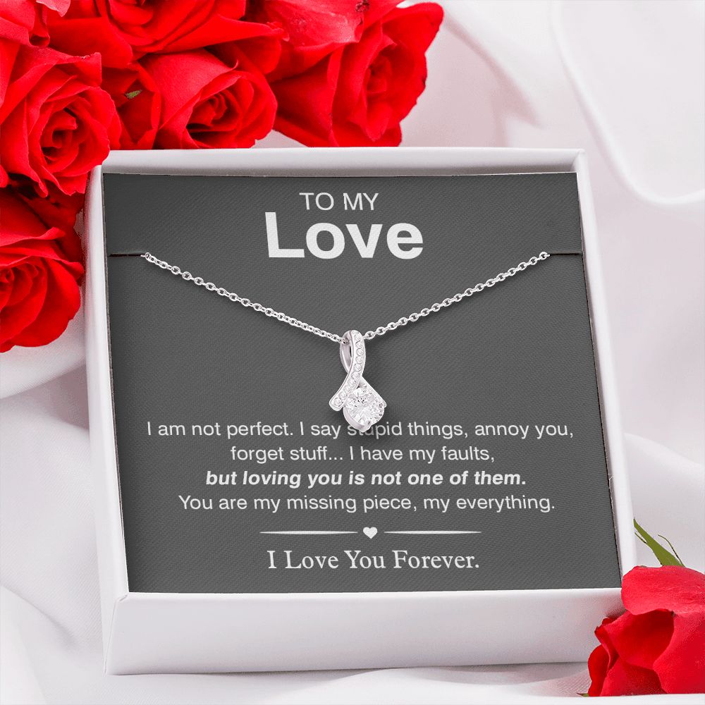 To My Love, You Are My Missing Piece Alluring Beauty Necklace