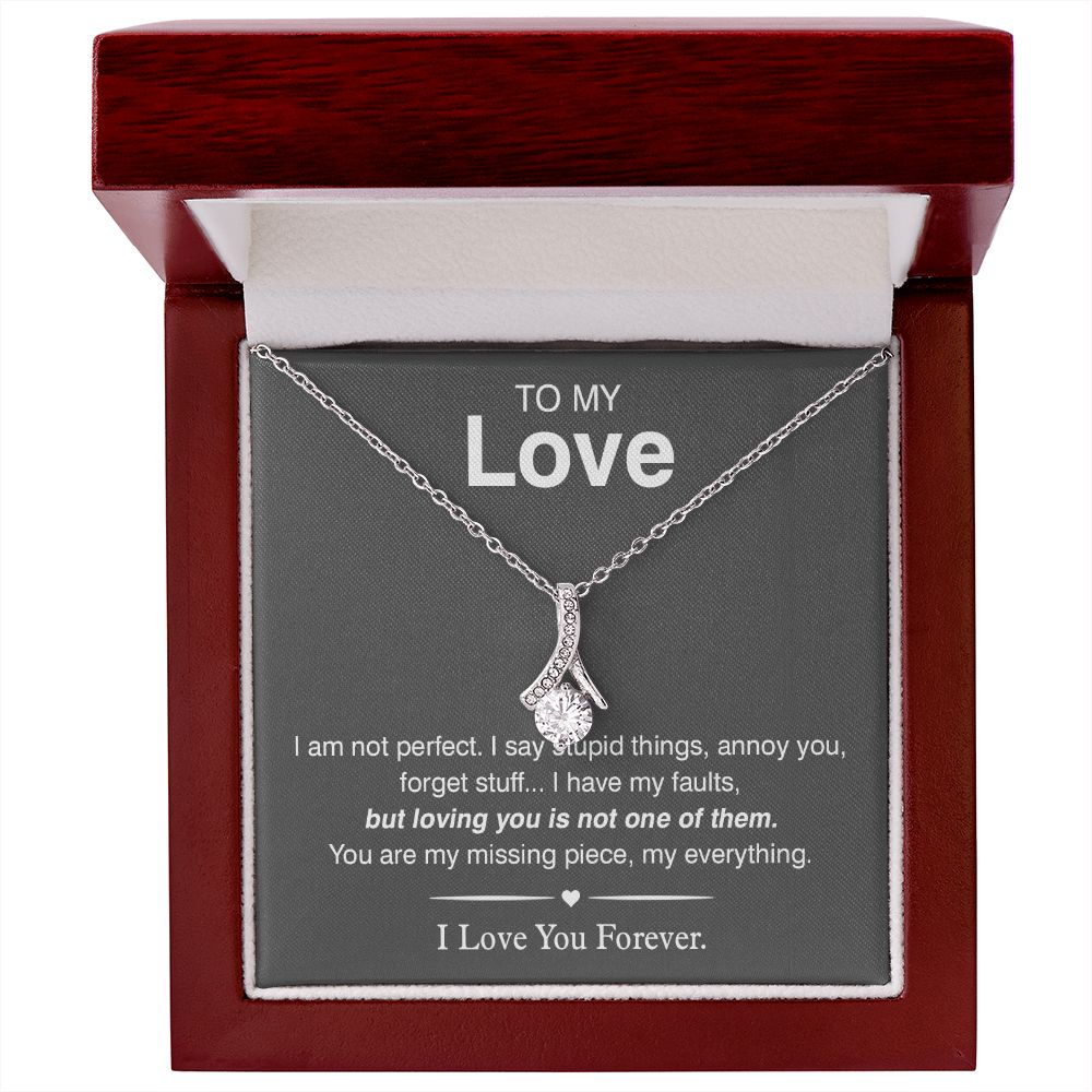 To My Love, You Are My Missing Piece Alluring Beauty Necklace