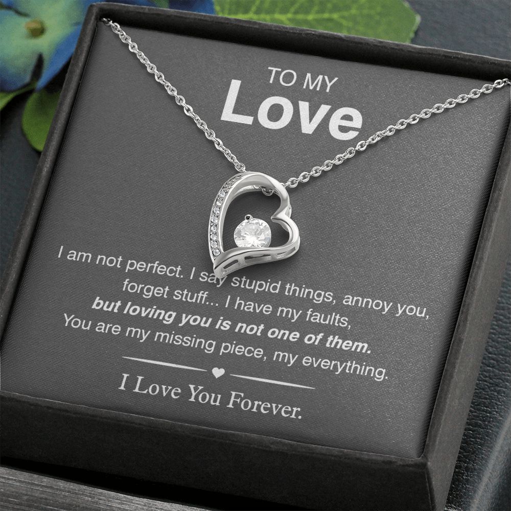 To My Love, You Are My Missing Piece Forever Love Necklace