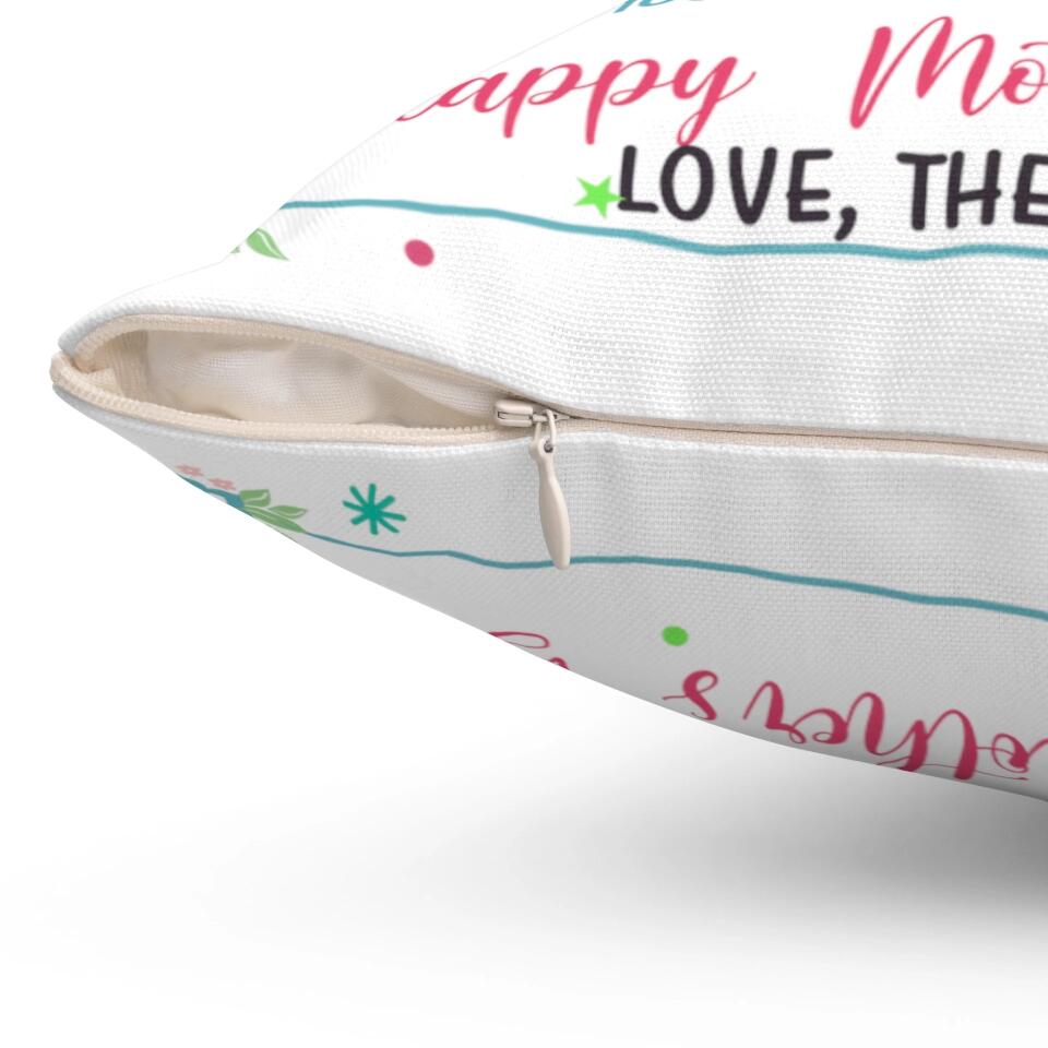 I Can't Wait To Meet You - Personalized Pillow for Pregnant Mom - Mother's Day Gift for Pregnant - Sonograms Pillow