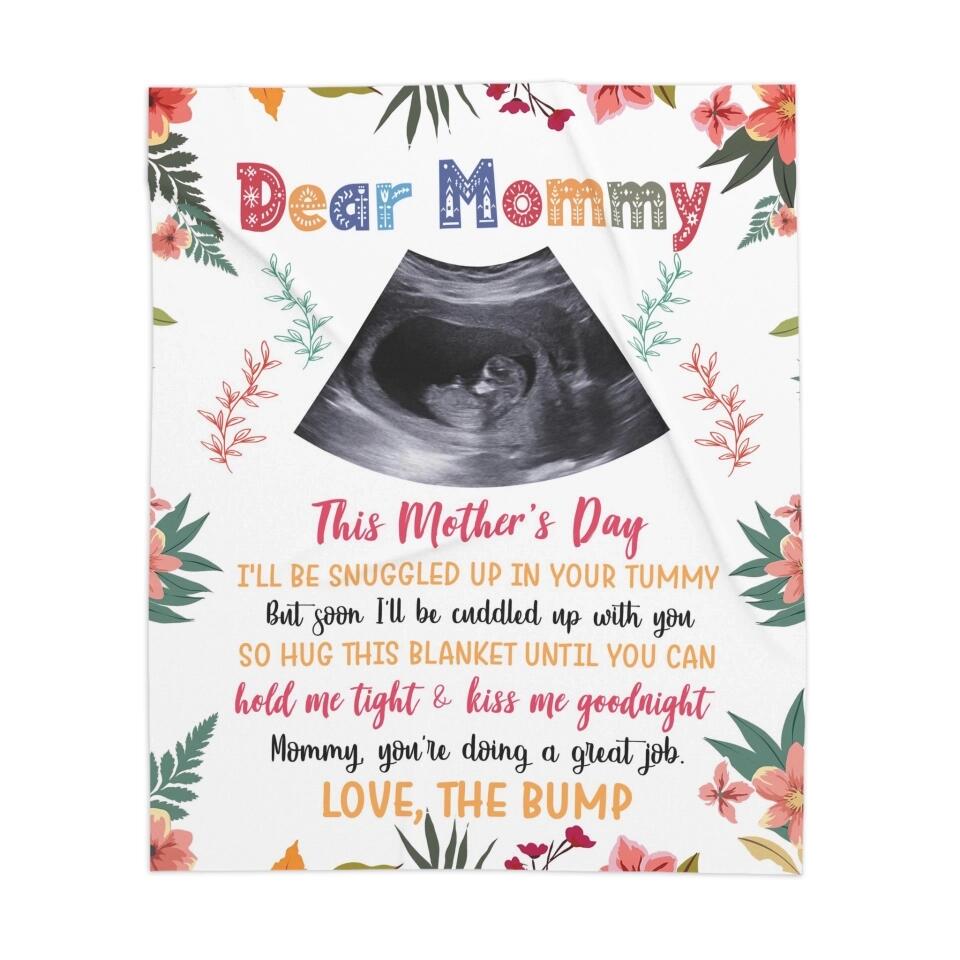 Mommy, You're Doing A Great Job - Personalized Blanket - Mother's Day Gift for Pregnant