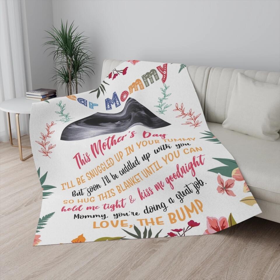 Mommy, You're Doing A Great Job - Personalized Blanket - Mother's Day Gift for Pregnant