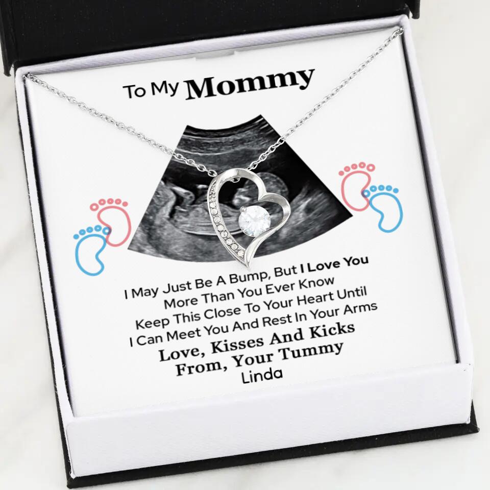 Pregnant Mom Gift, Expecting Mom Gift, Mom To Be Sonogram or Ultrasound Necklace - Best Mother's Day Gifts