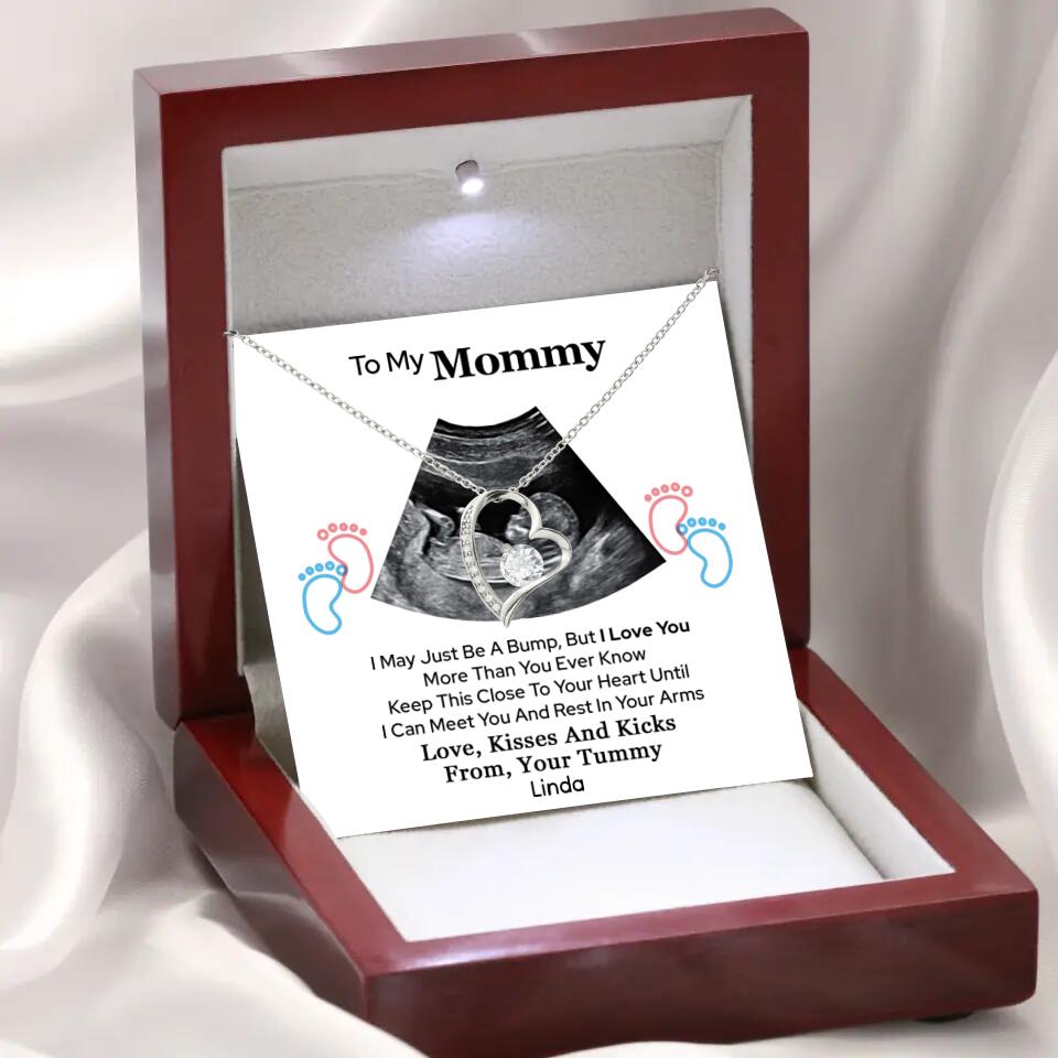 Pregnant Mom Gift, Expecting Mom Gift, Mom To Be Sonogram or Ultrasound Necklace - Best Mother's Day Gifts