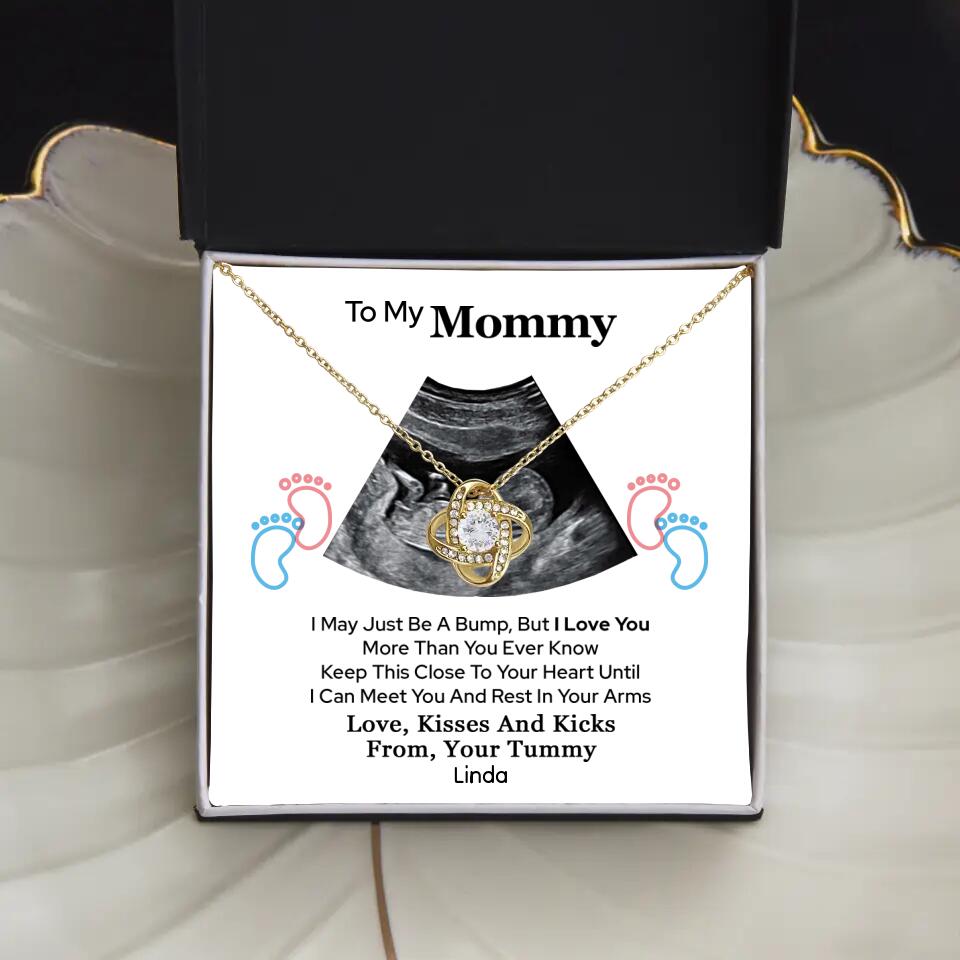 Pregnant Mom Gift, Expecting Mom Gift, Mom To Be Sonogram or Ultrasound Necklace - Best Mother's Day Gifts