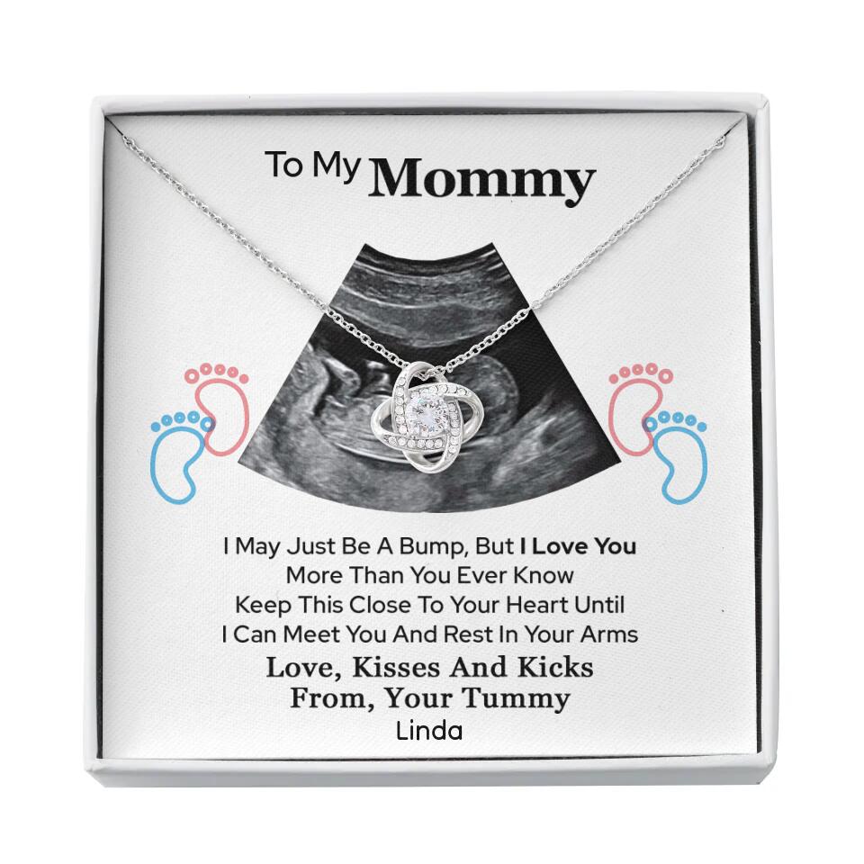 Pregnant Mom Gift, Expecting Mom Gift, Mom To Be Sonogram or Ultrasound Necklace - Best Mother's Day Gifts