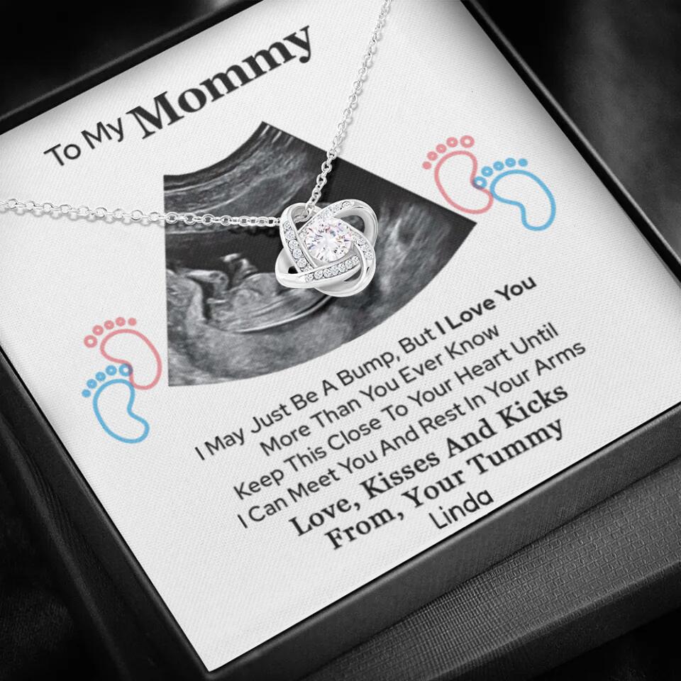 Pregnant Mom Gift, Expecting Mom Gift, Mom To Be Sonogram or Ultrasound Necklace - Best Mother's Day Gifts