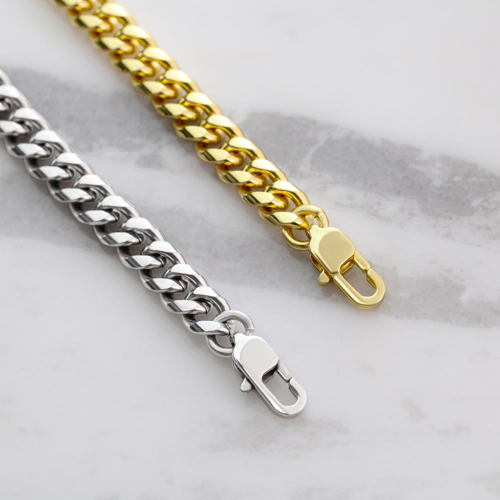 To My Husband Cuban Link Chain Gift, Anniversary Gift for Husband, Gift Ideas for Husband, Christmas Valentines Gift Ideas