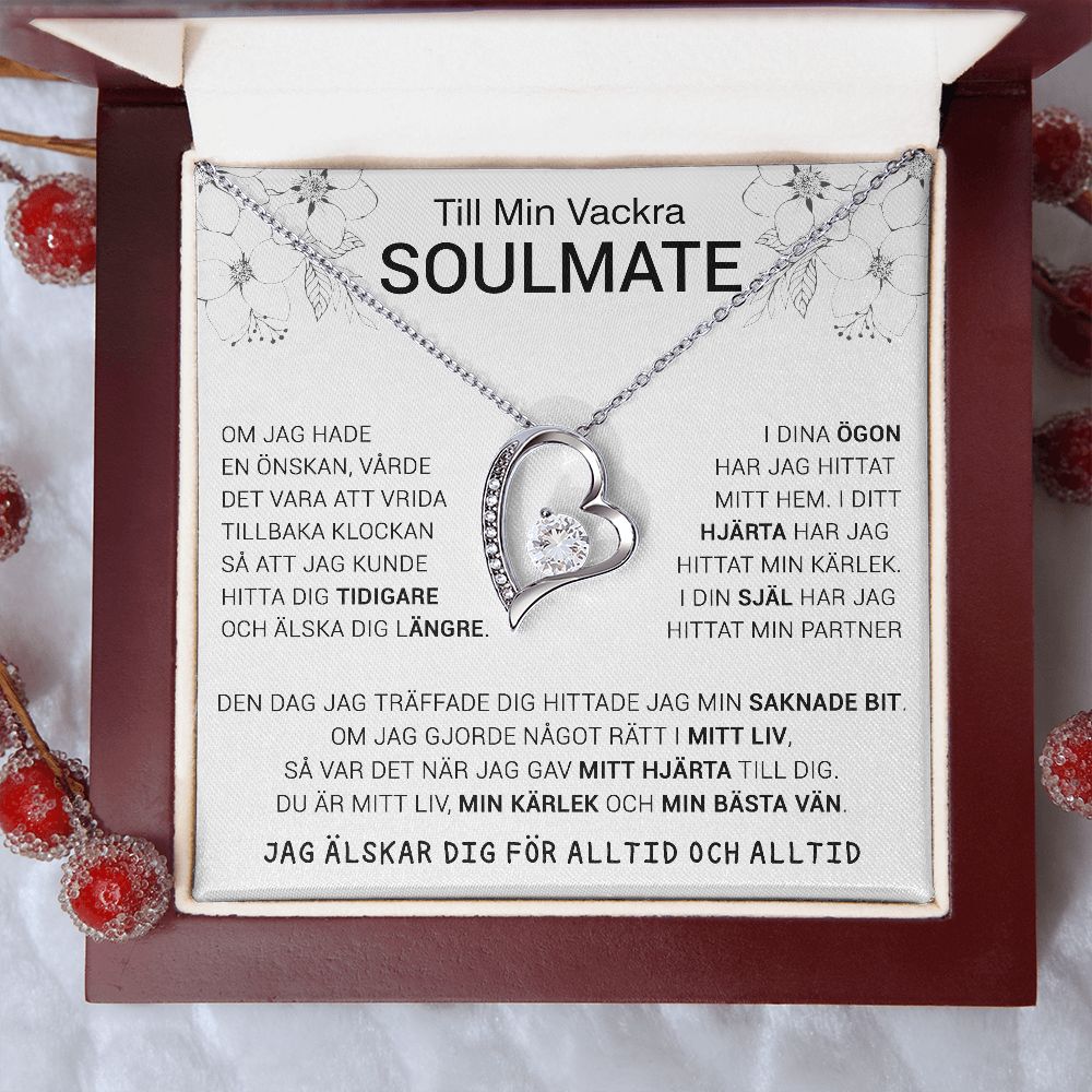 Till Min Vackra Soulmate Forever Love Halsband