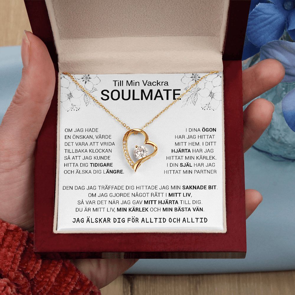 Till Min Vackra Soulmate Forever Love Halsband