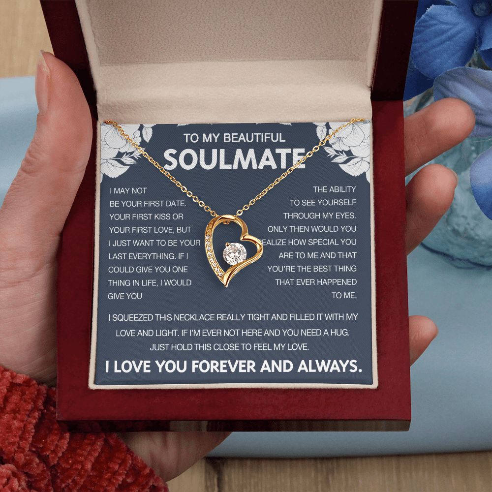 To My Beautiful Soulmate - Forever Love Necklace
