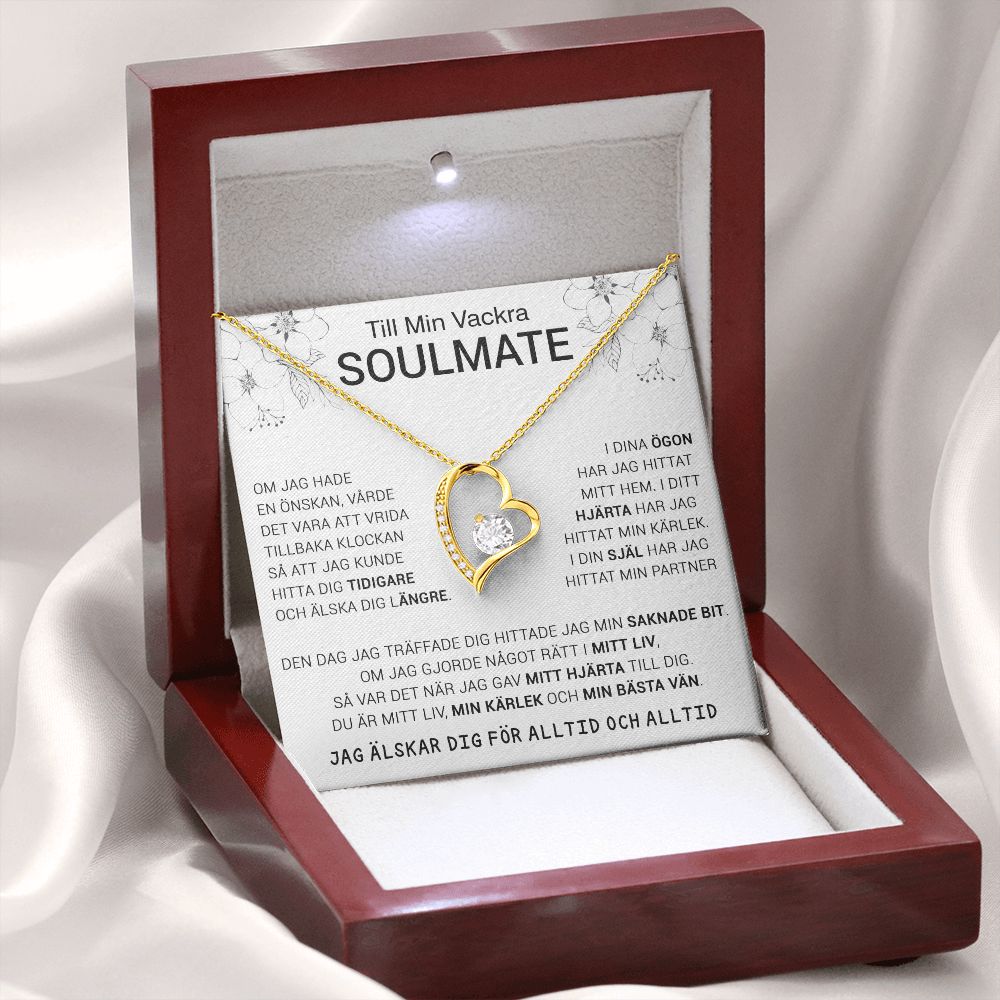 Till Min Vackra Soulmate Forever Love Halsband