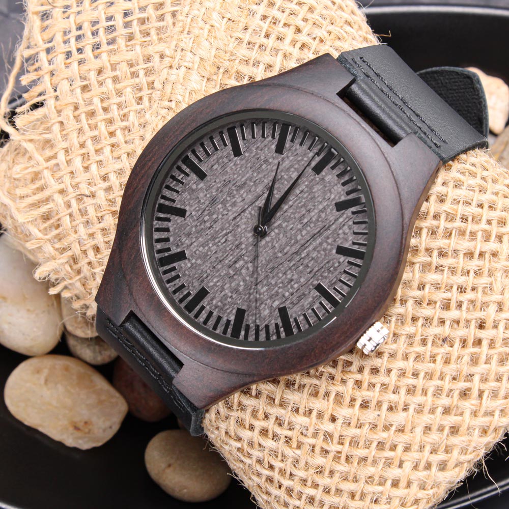 Man Our Journey So Far, Engraved Wooden Watch, Romantic Gift for Him, Christmas Gift Idea