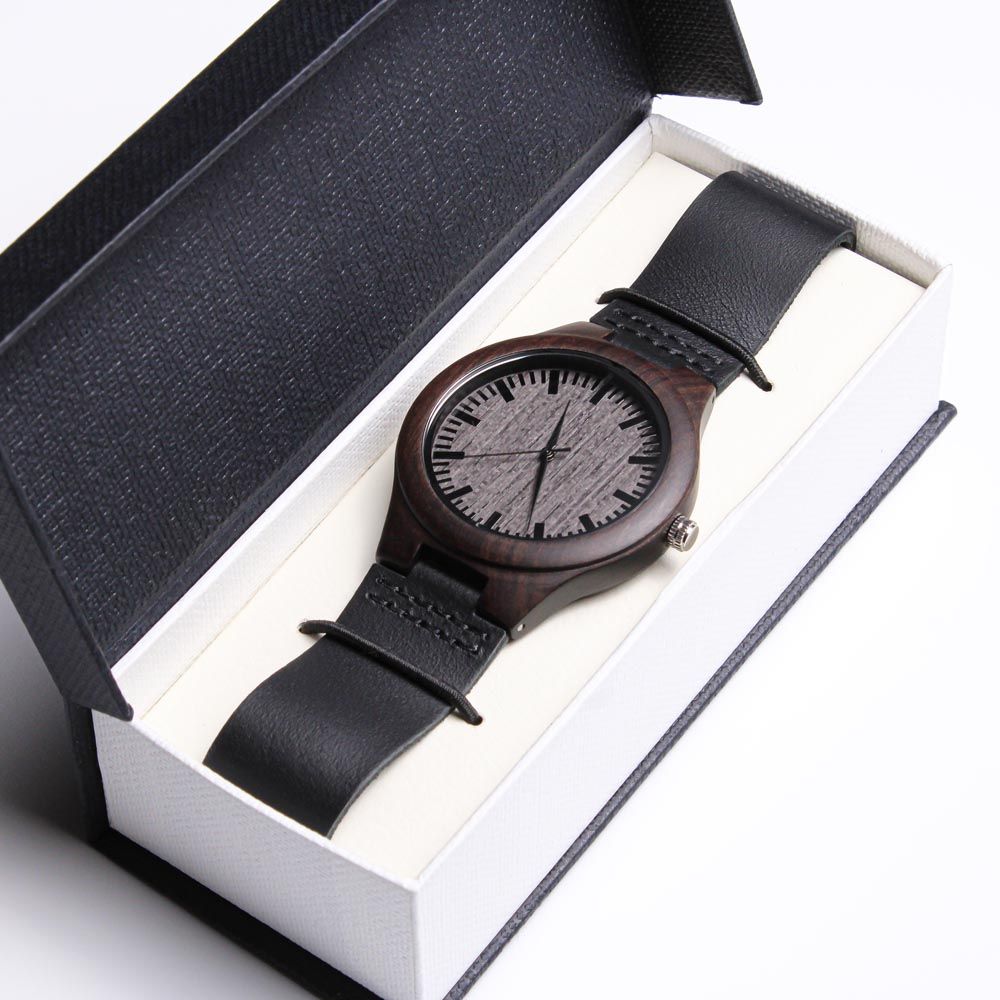 Man Our Journey So Far, Engraved Wooden Watch, Romantic Gift for Him, Christmas Gift Idea