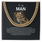 To My Man Cuban Link Chain