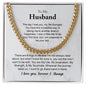 To My Husband Cuban Link Chain