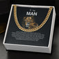 To My Man Cuban Link Chain