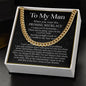 To My Man Cuban Link Chain