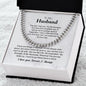 To My Husband Cuban Link Chain
