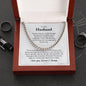 To My Husband Cuban Link Chain