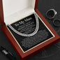 To My Man Cuban Link Chain