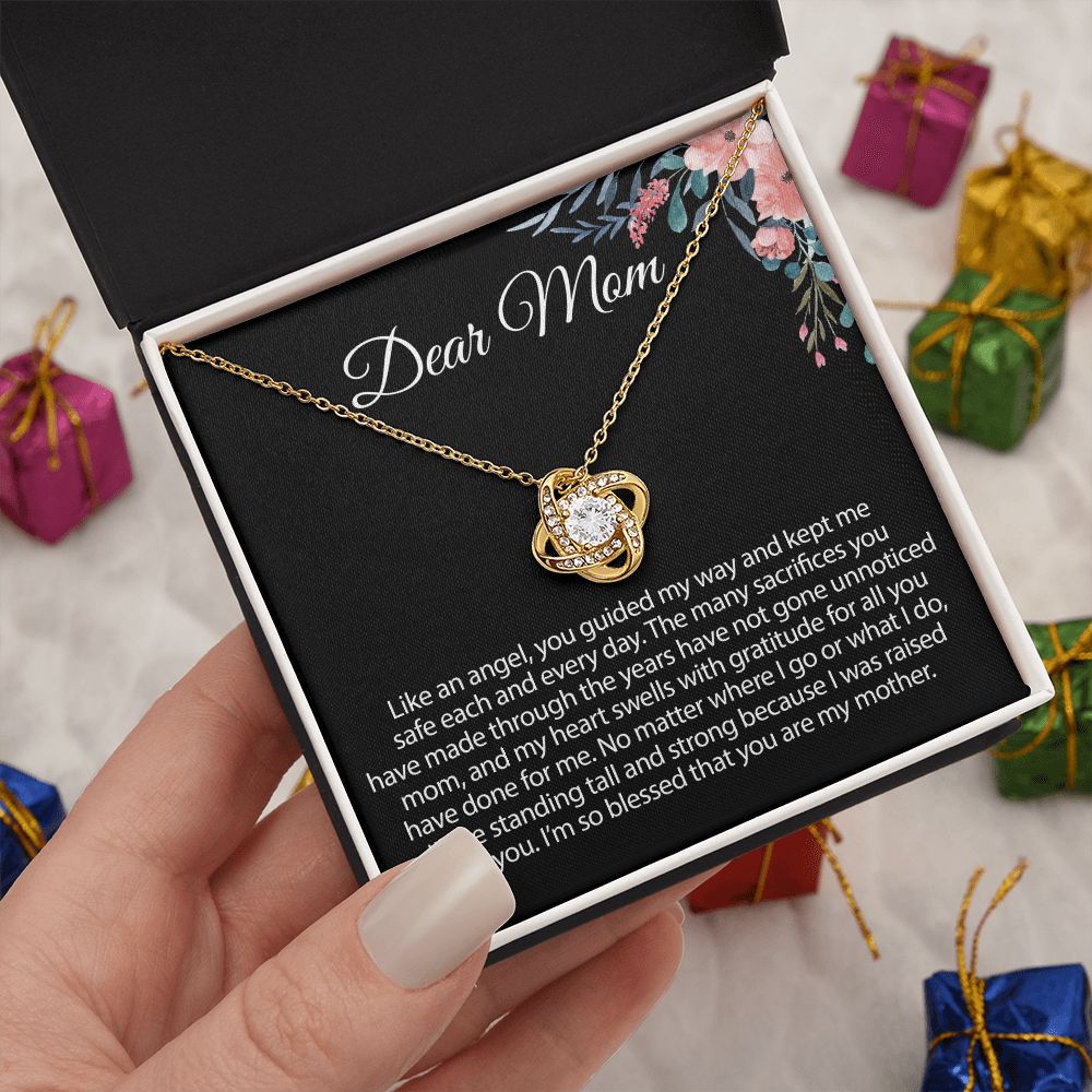 Gift For Mom Love Knot Necklace