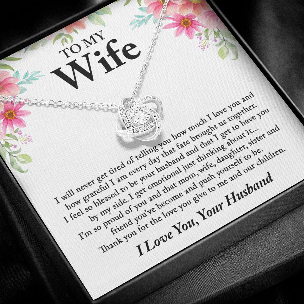 Gift For Wife from Husband Love Knot Necklace