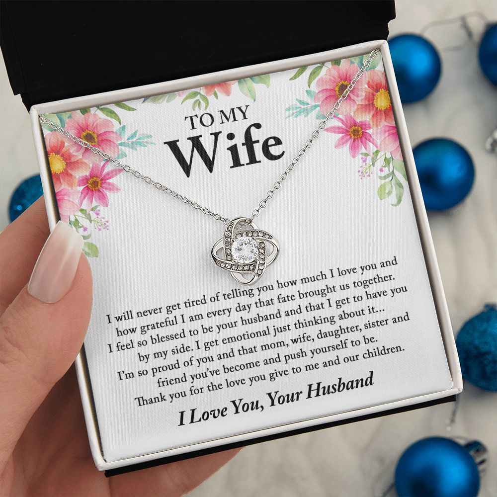 Gift For Wife from Husband Love Knot Necklace