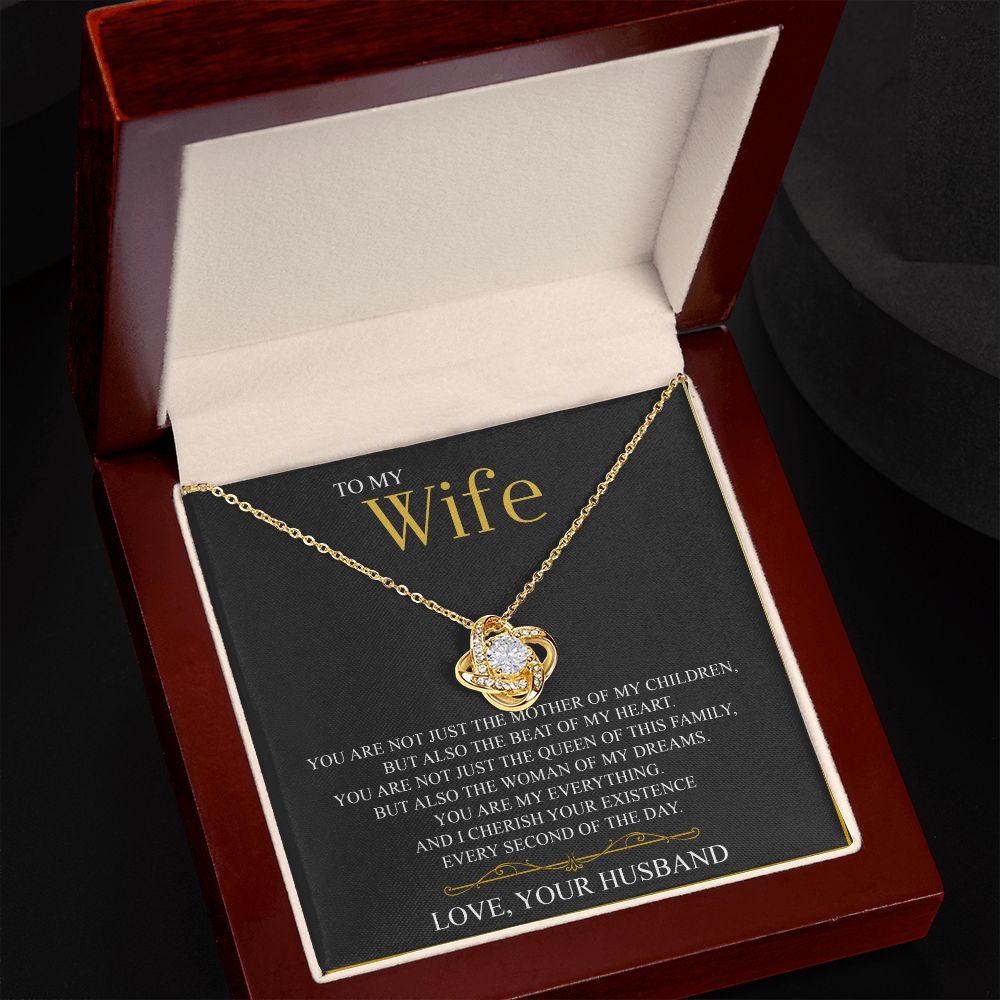 To My Wife Love Knot Necklace