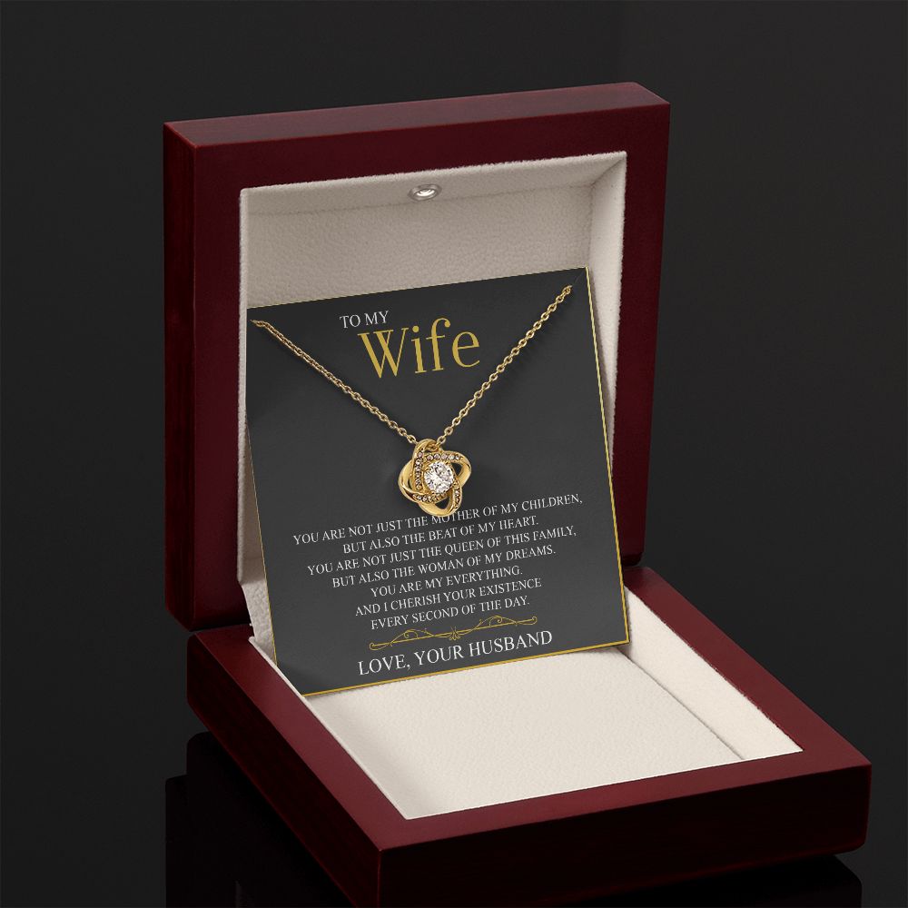 To My Wife Love Knot Necklace