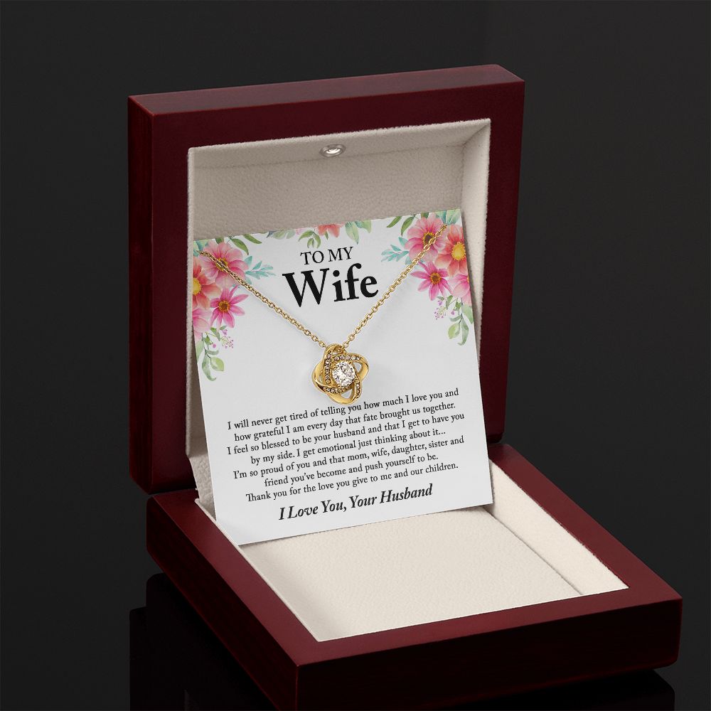 Gift For Wife from Husband Love Knot Necklace