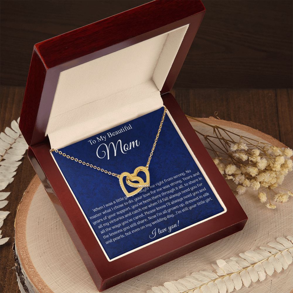 To My Beautiful Interlocking Heart Necklace