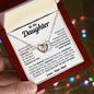 To My Daughter Never Forget That I Love You - Interlocking Heart Necklace