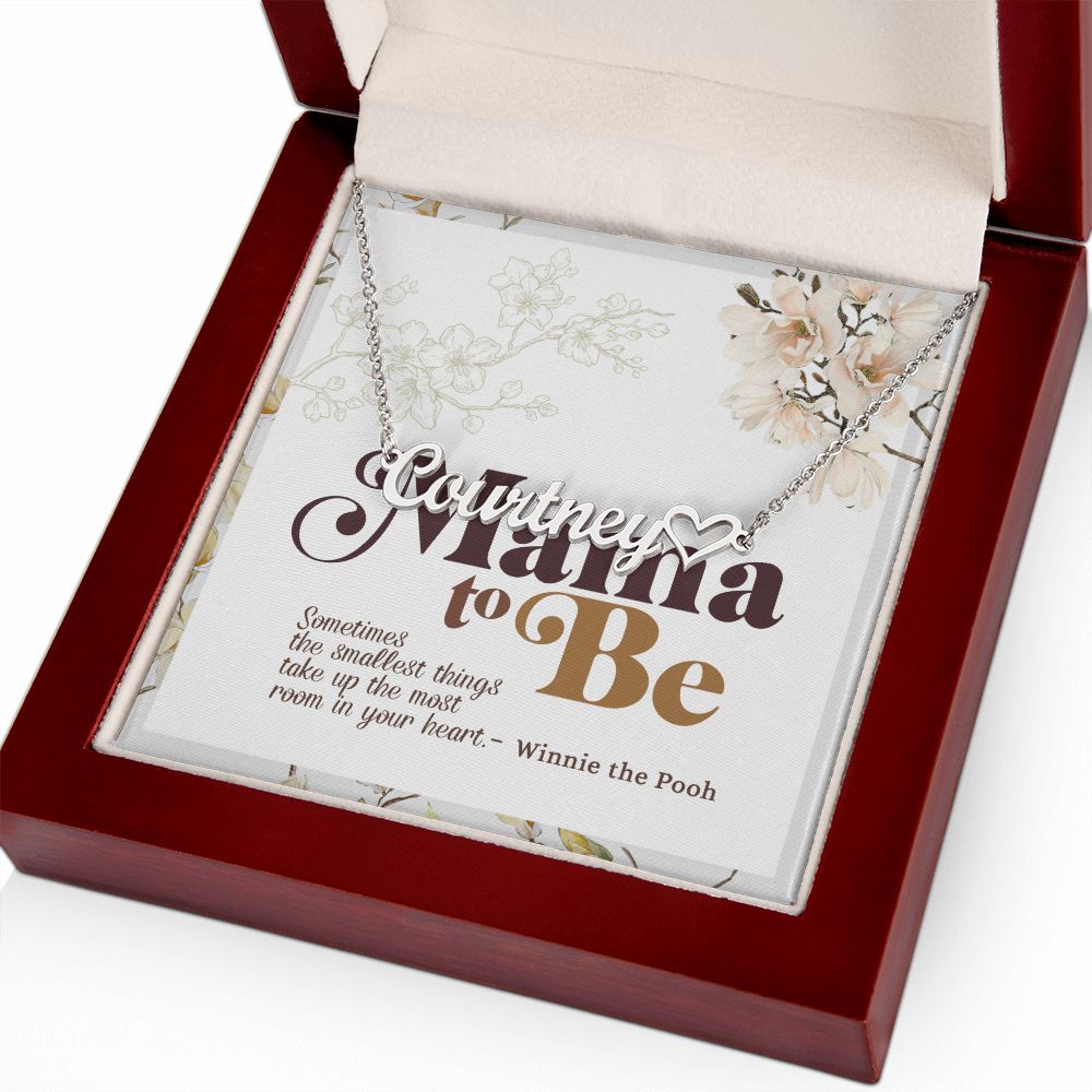 Mama To Be Heart Name Necklace