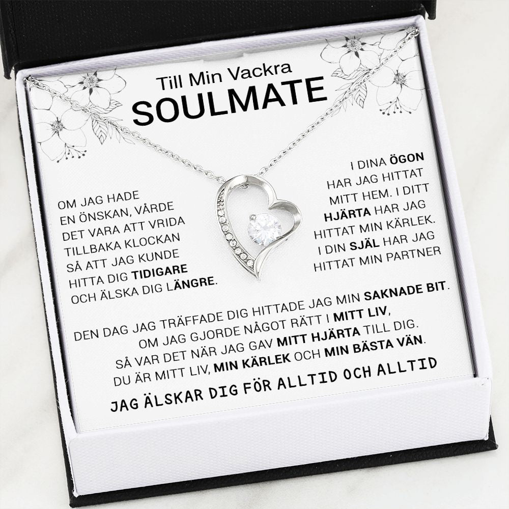 Till Min Vackra Soulmate Forever Love Halsband