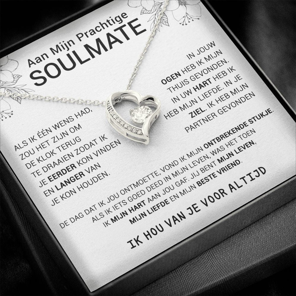 Aan Mijn Prachtige Soulmate Ketting Voor Eeuwige Liefde
