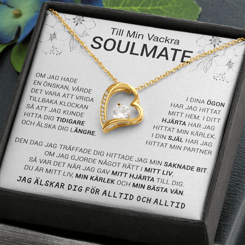 Till Min Vackra Soulmate Forever Love Halsband