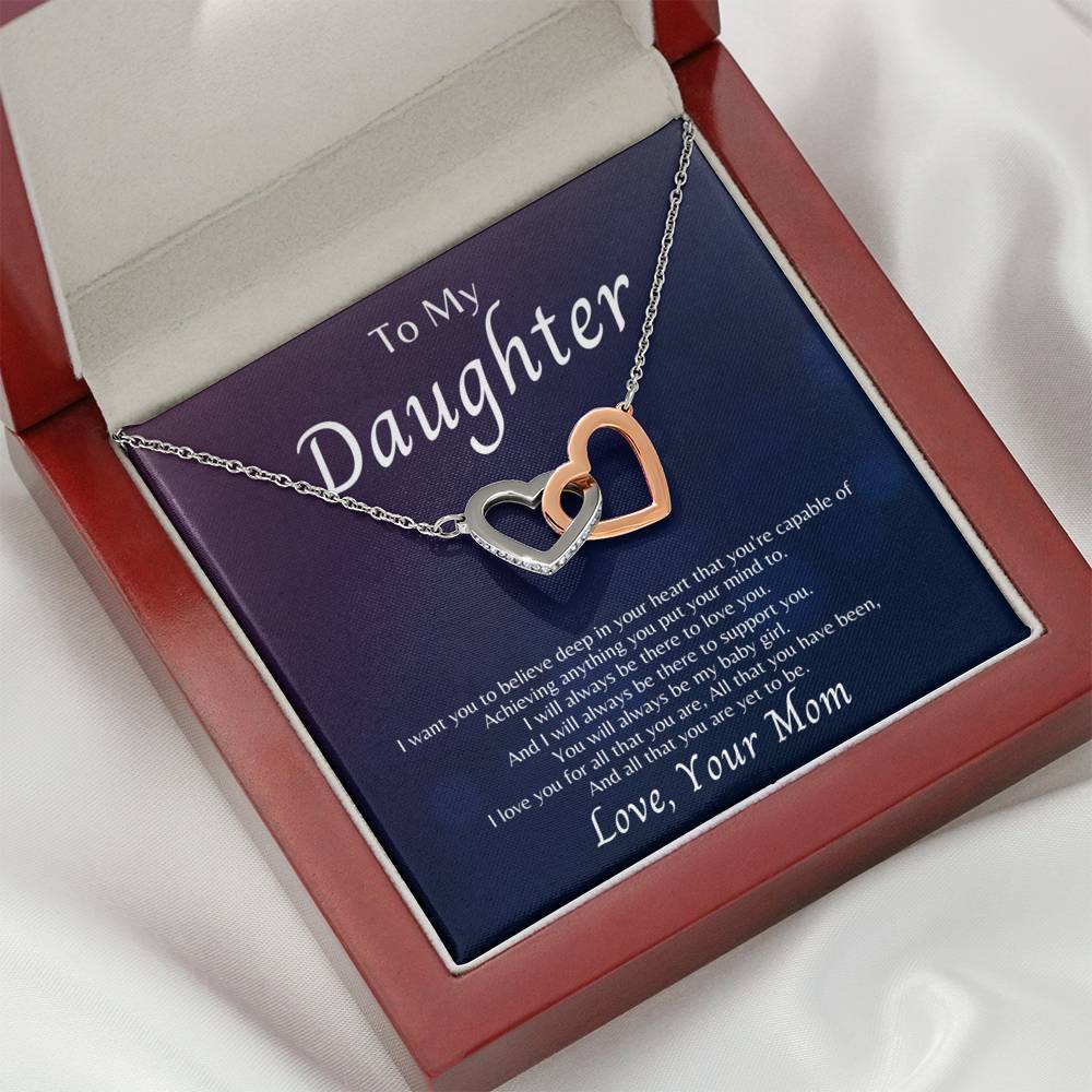 To My Daughter - I Will Always Be There To Love You - Necklace