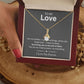 To My Love, You Are My Missing Piece Alluring Beauty Necklace