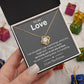 To My Love, You Are My Missing Piece Love Knot Necklace