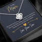 Mom - Thank you - Love Your Son Love Knot Necklace