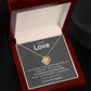 To My Love, You Are My Missing Piece Love Knot Necklace