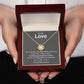 To My Love, You Are My Missing Piece Love Knot Necklace