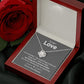 To My Love, You Are My Missing Piece Love Knot Necklace