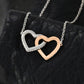 To My Love, You Are My Missing Piece Interlocking Hearts Necklace