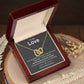 To My Love, You Are My Missing Piece Interlocking Hearts Necklace