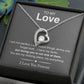 To My Love, You Are My Missing Piece Forever Love Necklace