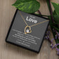 To My Love, You Are My Missing Piece Forever Love Necklace